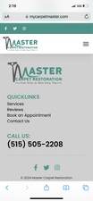 Logo for Master Carpet Restoration