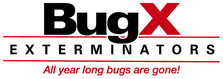 Logo for BugX Exterminators, LLC