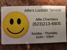 Logo for Alfie's Lockout Service