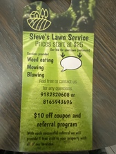 Logo for Steve's Lawn Service