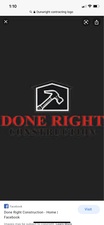 Logo for Done Right Contracting