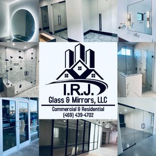 Logo for IRJ Glass and Mirrors LLC
