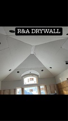 R & A Drywall logo