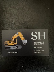 SH Grading & Excavating logo