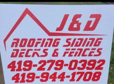 Logo for J&D ROOFING AND SIDING