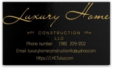 Logo for Luxury Home Construction LLC