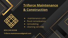 Logo for Triforce Maintenance & Construction, LLC