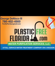 Logo for PLASTIC-FREE FLORIDA WATER PURIFICATION SERVICES, LLC