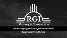 Logo for RGI Masonry & Construction, LLC
