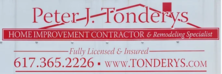 Logo for Peter J. Tonderys Home Improvement