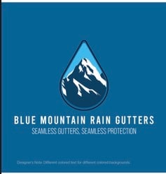 BLUE MOUNTAIN RAIN GUTTERS logo