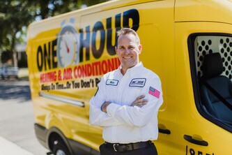 One Hour Heating & Air of Aubrey and Celina logo
