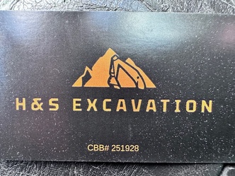H & S EXCAVATION logo