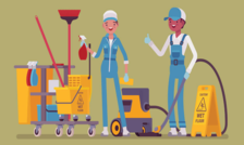 Logo for JVC Cleaning Service