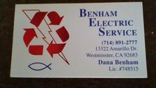 Benham Electric Service logo