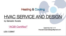 Logo for HVAC Service & Design