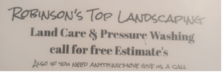 Logo for Robinson Top Landscaping