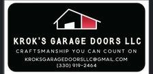 Logo for Kroks Garage Doors LLC