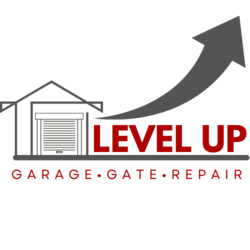 LEVEL UP GARAGE DOORS logo