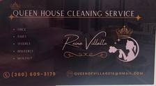 Logo for Queen house cleaning