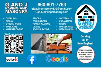 G&J Paving & Masonry, LLC logo