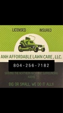 ANH Affordable Lawn Care logo