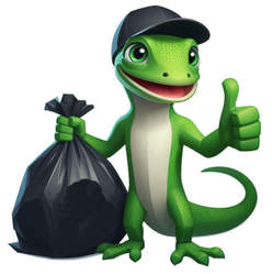 Green Gecko Junk Removal logo