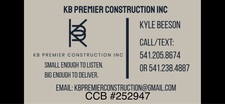 Avatar for KB PREMIER CONSTRUCTION, INC.