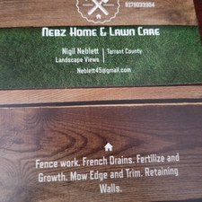 Logo for Nebs Home and Lawn Care Service
