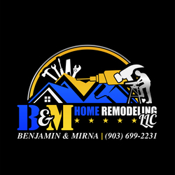 B & M Home Remodeling logo