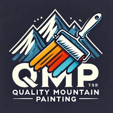 Quality mountain painting logo