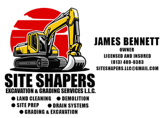 Site shaper's Excavation & Grading Services logo