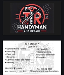 TR Handyman and Repair logo