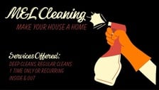 Logo for M&L Cleaning