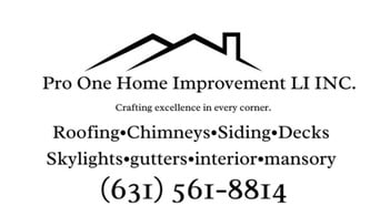 Pro One Home Improvements  LI INC logo