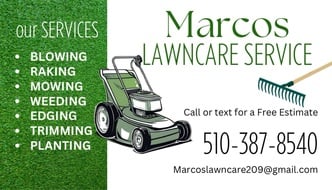 Marcos Lawn Care - Unlicensed Contractor logo