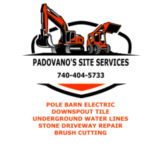 Logo for Padovano's Site Services, LLC