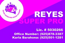 Logo for Reyes super pro house cleaning services