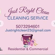 Logo for JUST RIGHT CLEAN