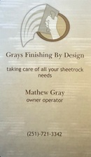 Logo for Grays Finishing by Design