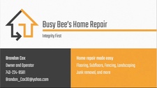 Logo for Busy Bee Home Repair