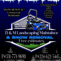 D&M Landscaping Maintenance logo