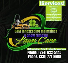 D&M Landscaping Maintenance logo