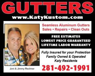 Katy Kustom Gutters logo