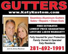 Katy Kustom Gutters logo