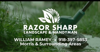 Razor Sharp Landscape and Handyman Services logo