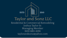 Taylor and Sonz Remodeling logo