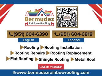 BERMUDEZ RAINBOW ROOFING logo