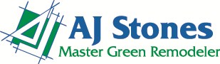 Logo for AJ Stones Master Green Remodeler