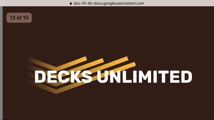 Logo for Decks Unlimited